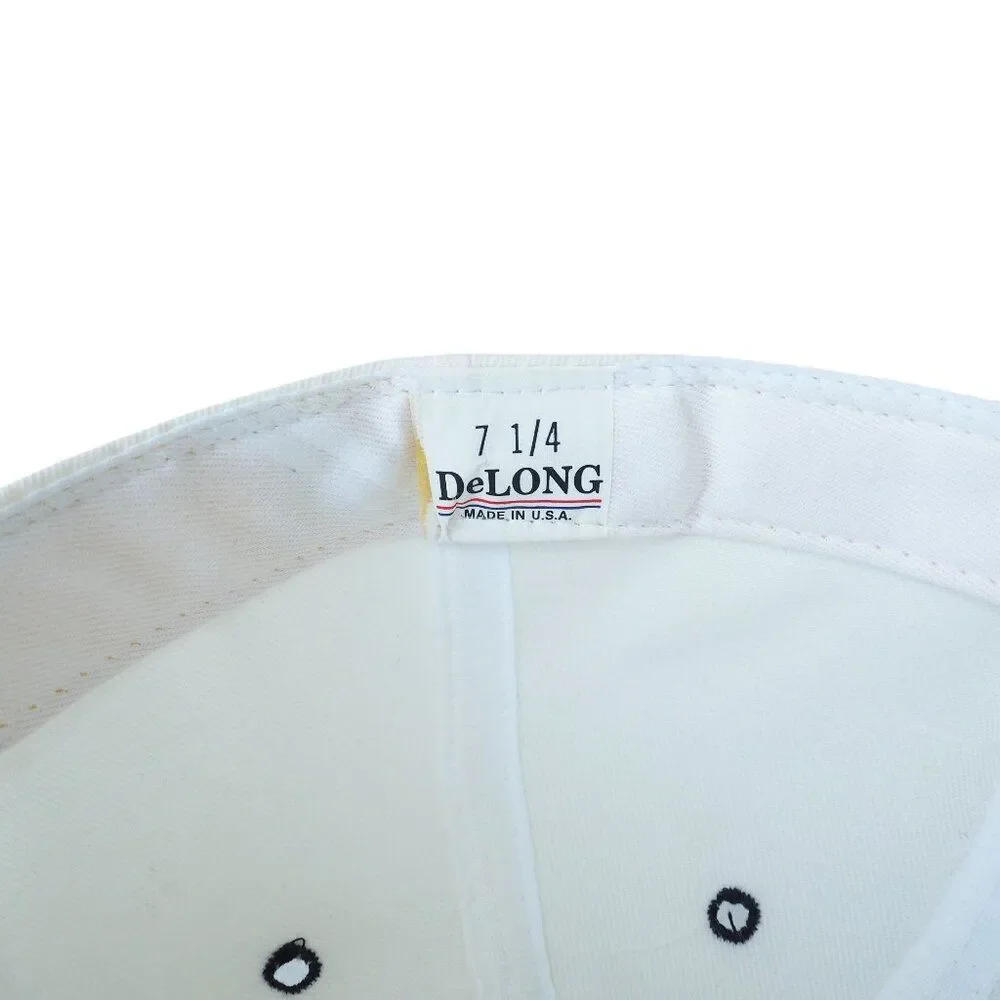 DeLong Vintage 90s UNC Carolina Tar Heels Interlocking Logo Fitted Hat‎ 7 1/4